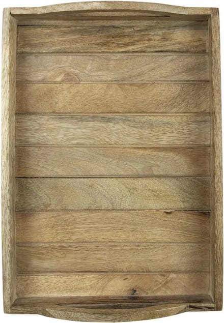 dienblad mango hout rechthoek (set van 3)
