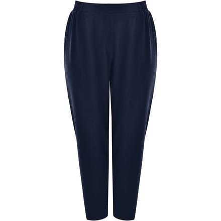 Dames fuselftaille broek van crêpe Mat Fashion