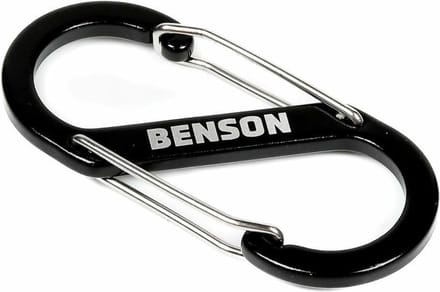 Benson Dubbele karabijnhaak - 40 x 90 mm - zwart - veelzijdig gebruik