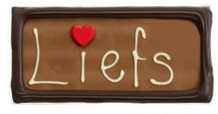 Chocolade tablet Liefs - 110 gram - Moederdag - Valentijn - melk chocolade cadeau