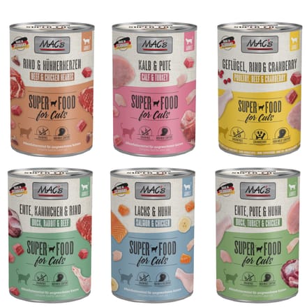 MAC's Cat Kattenvoer Probeerpakket - Voordeelpakket: 24 x 400 g Mix (6 Soorten)