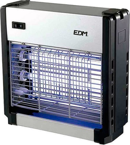 Elektrische insectendoder EDM Professioneel 12 W 25,5 x 9 x 26 cm Zilverkleurig