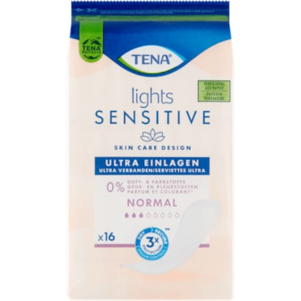TENA Sensitive Lights Ultra Pads Normal - 16 stuks