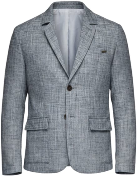 OMBRE Blazer - Regular Fit - Lange Mouw - Knopen Zwart M