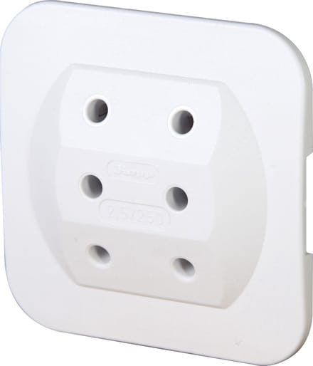 Kopp Stekker Adapter Euro 3-voudig Wit