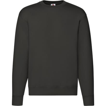Fruit of the Loom Heren Premium Ingelegd Sweatshirt (Houtskool)