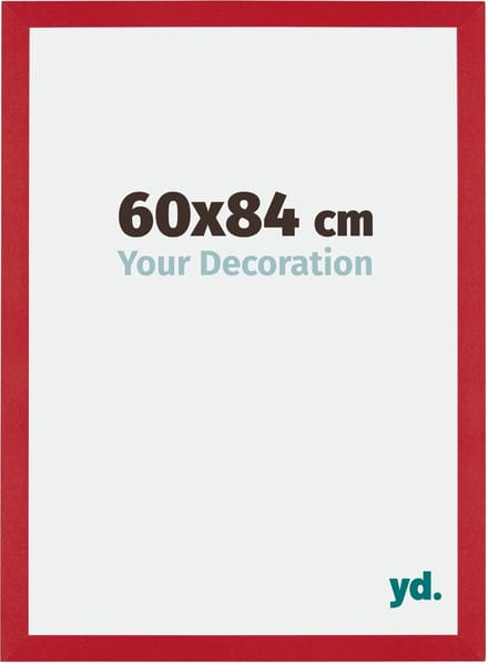 Your Decoration - Fotolijst 60x84 cm - MDF - Rood - Mura