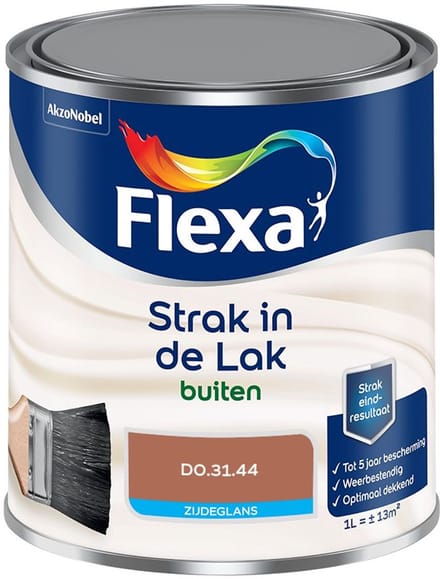 Flexa - Strak In De Lak Buitenlak Zijdeglans - D0.31.44 - Mengverf - 1 L