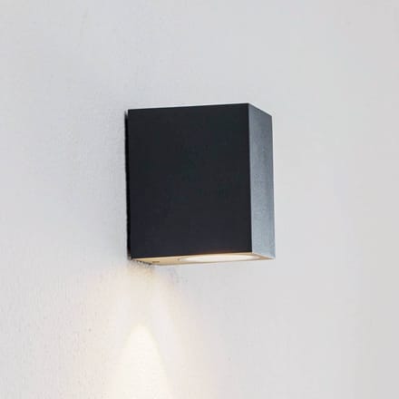 Lucande LED buiten wandlamp Tavi, antraciet, 9,5 cm, IP54