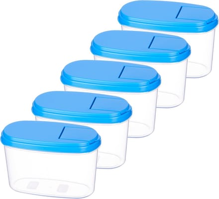 La'Moussawi ® Handige Stapelbare Keukencontainers Set van 5 Stuks voor Optimale Opslag