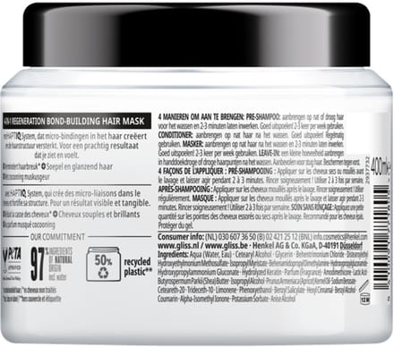 Gliss Haarmasker Total Repair Intense-Repair - 400 ml
