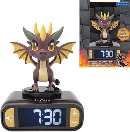 Dragon Nachtlampje Wekker met geluiden