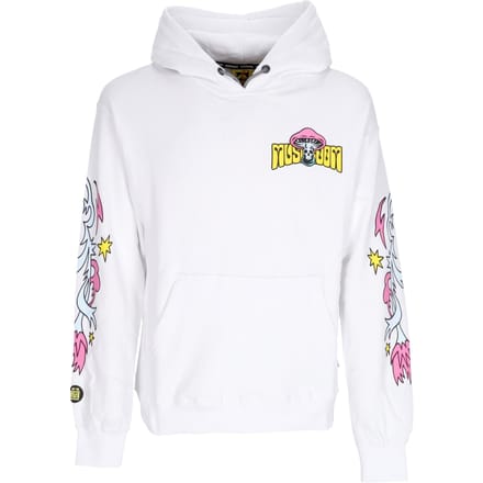 Herenhoodie Bloemenhoodie Wit