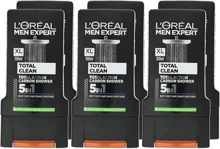 Verfrissende Douchegel voor Mannen 300 ml - Total Expert Set van 6