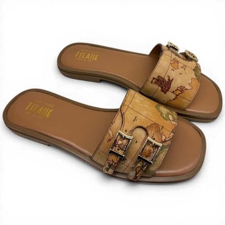 Alviero Martini 1 Classe Slipper Geo Classic natuurlijke vrouw maat 36