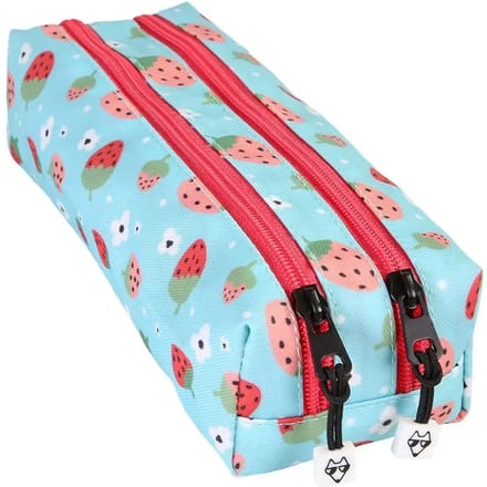 Dubbele kindertas Pol Fox Strawberry