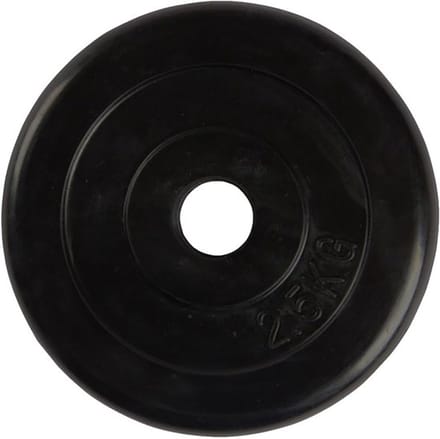 Rubberen Gewichtsschijf 30 mm - 2.5 kg - Halterplaat Voor Krachttraining