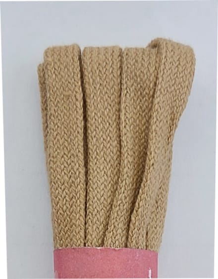 Strickers Veter - Beige - Plat - Smal - Lengte 120 cm - Breedte 5 mm - Schoenveter