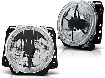Buitenste koplampen VW GOLF II 2 08 83-08 91 ANGEL EYES CHROOM