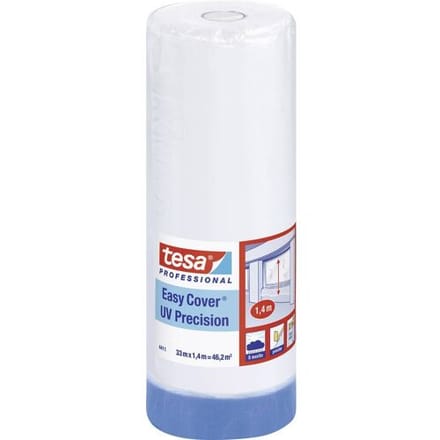 tesa Easy Cover® UV Precision mask 2 in 1 masking tape (tesa®4440) & PE film (10µ) - 6 months outdoor