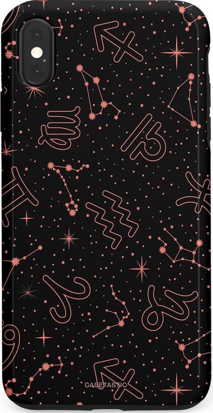 Casetastic hoesje geschikt voor Apple iPhone XS Max - Dubbellaagse bescherming - Astropuls - Fashion Case - Zwart