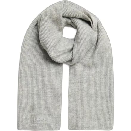 Superdry Soft Rib Sjaal Grijs