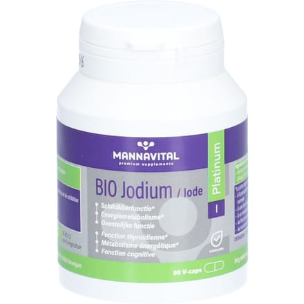 Mannavital Jodium bio platinum 90 Vegetarische capsules