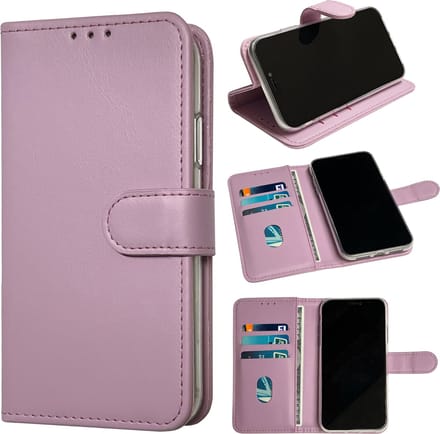 Casemania Hoesje Geschikt voor Samsung Galaxy S24 - Paars - Portemonnee Book Case - Pasjeshouder en Magneetlipje