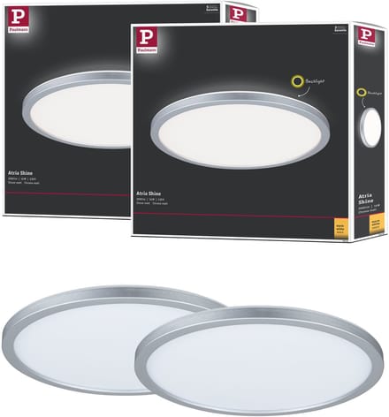 LED-paneel Abia rond 300 mm 2x22W 2x2200lm 2700K Chroom mat