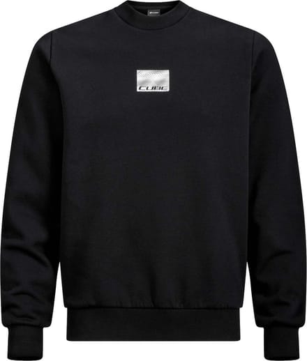 CUBE ORGANIC SWEATER GRID BLACK XL