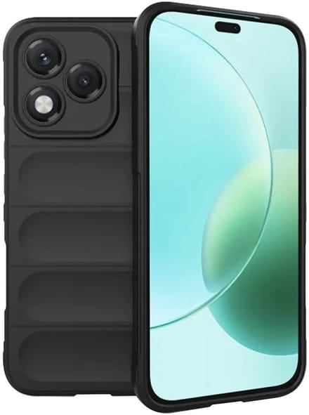 Hoesje geschikt voor HONOR 400 Lite - Techsuit Magic Shield Silicone Back Cover - Zwart