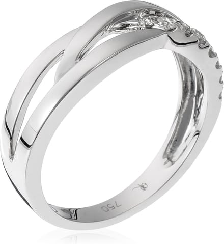 Orphelia RD-3381/58 - Ring - 18 Karaat Witgoud / Diamant 0.15 ct