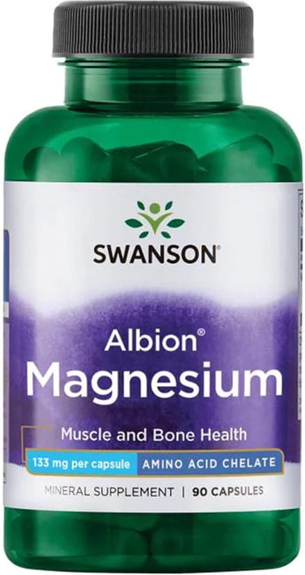 Swanson Albion Chelated Magnesium 133MG (90 Caps)