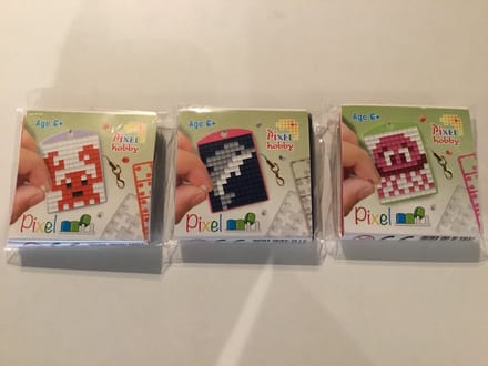 SET 3 PIXELHOBBY MEDAILLONS KRAB-DOLFIJN-KWAL