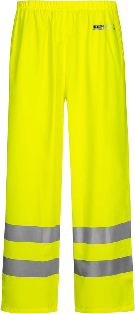 Fluor geel Hi-Vis regenbroek van Lyngsøe Rainwear 4XL