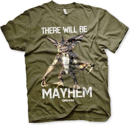 Gremlins Heren Tshirt -M- There Will Be Mayhem Groen