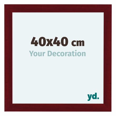 Your Decoration - Fotolijst 40x40 cm - MDF - Wijnrood Geveegd - Como