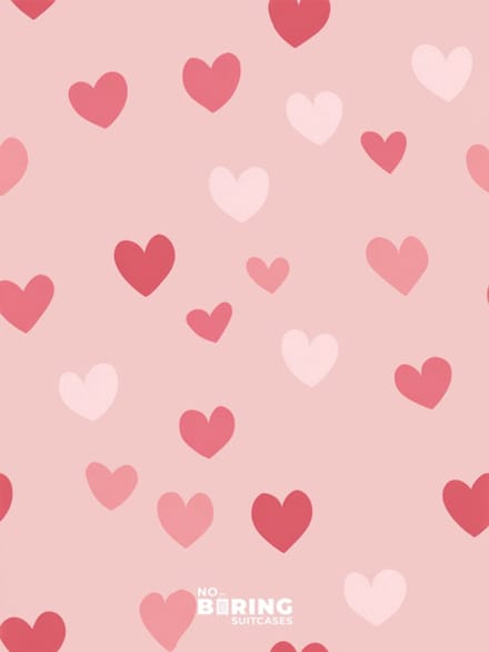 Kinderkoffer roze - Hartjes - Roze