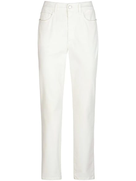 Jeans in superelastische kwaliteit Van Uta Raasch wit