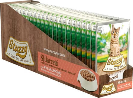 Stuzzy Kat Shreds Zalm - 24 x 85 gr - Voordeelverpakking
