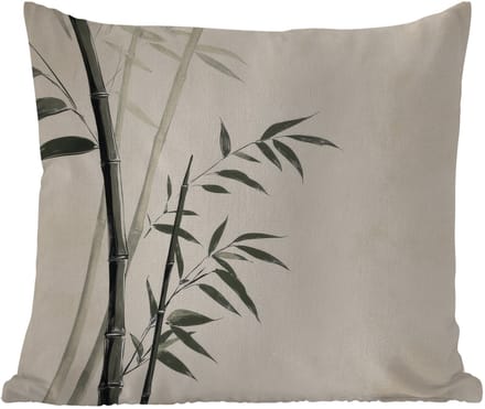 Tuinkussen - Japandi - Bamboe - Beige - 40x40 cm - Weerbestendig