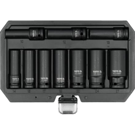 Yato 10 Delige Lange Kracht Doppenset (10 - 27 mm)