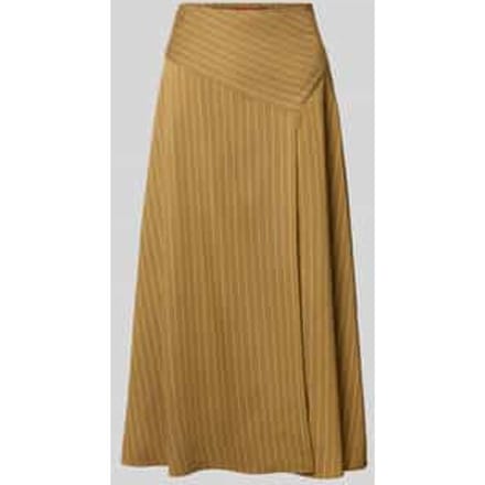 Uitlopende midirok van viscosemix, model 'TRUDY'