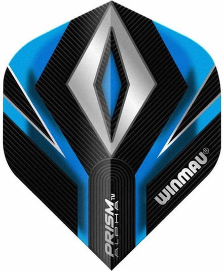 Winmau Prism Alpha Black & Blue - Dart Flights
