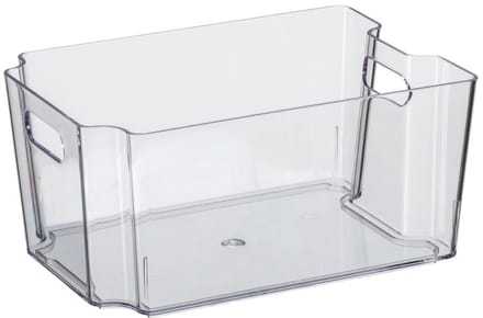 Plast Team koelkast organizer Nuuk transparant 7,9 liter met handgrepen