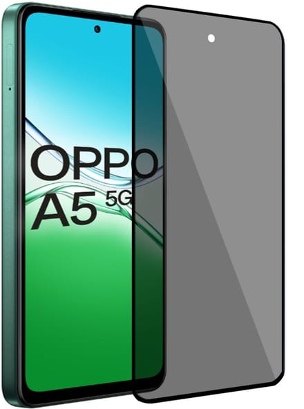 ChiGuard Privacy Screenprotector geschikt voor OPPO A5 5G Screenprotector - Beschermglas - Privé GuardCover