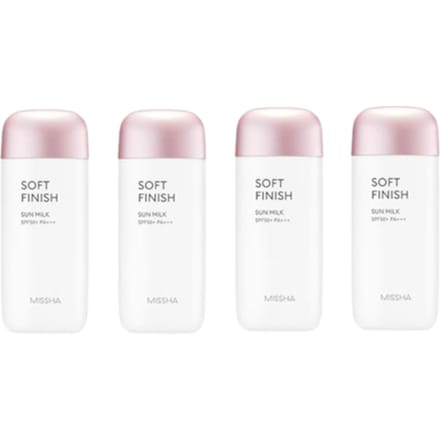 Missha All-Around Safe Block Soft Finish Sun Milk (4elk) Set