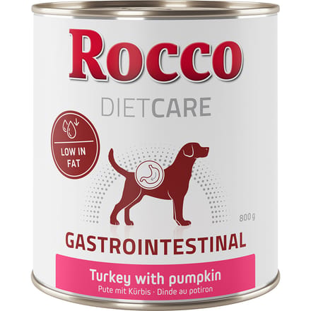 24x800g Gastro Intestinal Kip met Pompoen Rocco Diet Care Hondenvoer