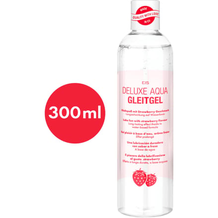 EIS, Deluxe Aqua glijmiddel, langdurige werking op waterbasis, aardbeien, 300 ml