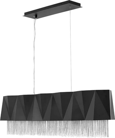 Hinkley/ Fredrick Ramond LED Hanglamp Zuma | 6X E27 Max 60W | Dimbaar | Satin Black/ Silver